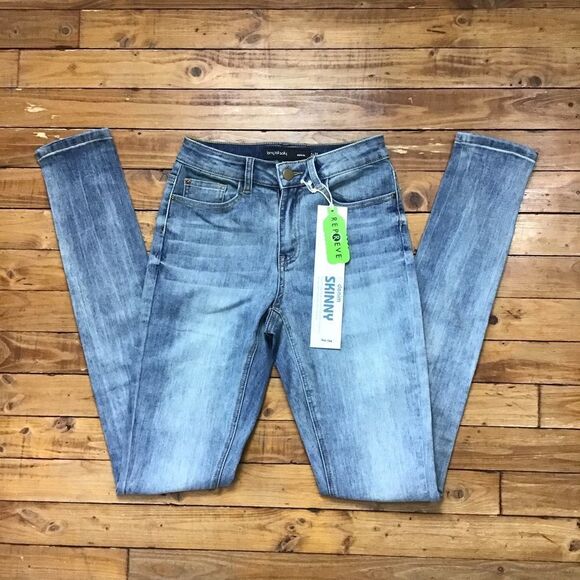 It’s denim Long tall Sally NWT 6 blue vintage wash eco responsible skinny low - Picture 15 of 15